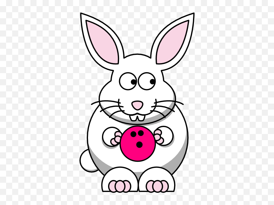 Bowling Rabbit Clip Art At Clkercom - Vector Clip Art Emoji,Bowling Clipart Black And White
