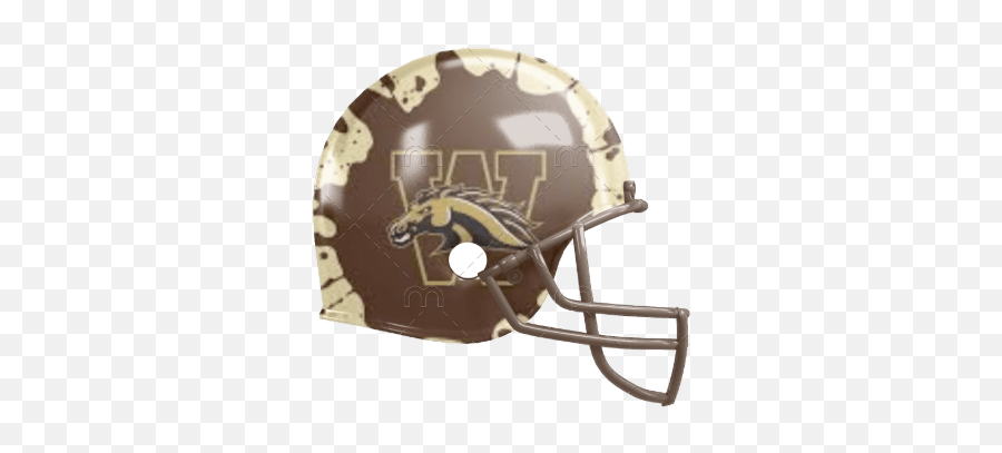 Western Michigan Broncos Concept Helmets - Roughing The Passer Emoji,Western Michigan Football Logo