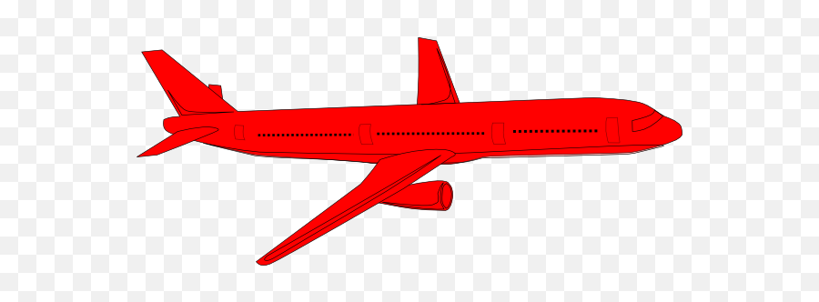 Red Jet Clip Art At Vector Clip Art - Clipart Red Airplane Emoji,Jet Clipart