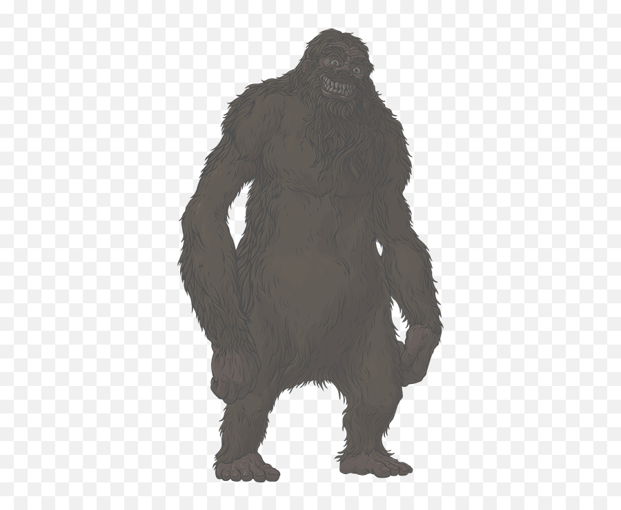 Bigfoot Png Transparent Clip Art - Monkey Emoji,Bigfoot Clipart