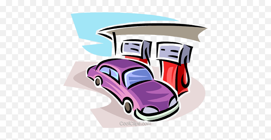 Automobile Getting Gas Royalty Free Vector Clip Art - Automotive Paint Emoji,Gas Clipart