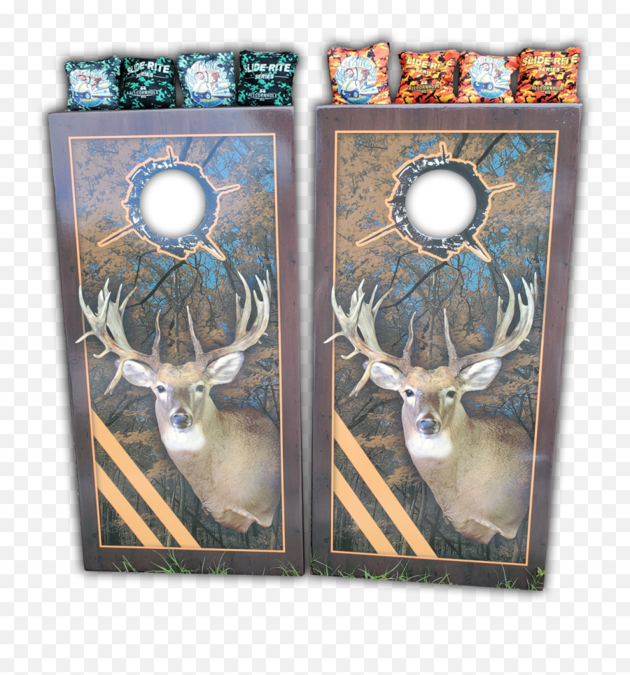 Deer Hunter Cornhole Boards - Decorative Emoji,South Carolina Gamecocks Logo