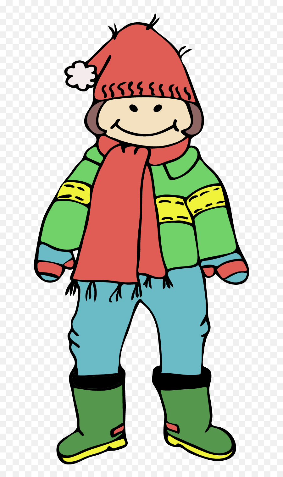 Clip Art Winter Clothes - Warm Clothes Clipart Emoji,Clothes Clipart