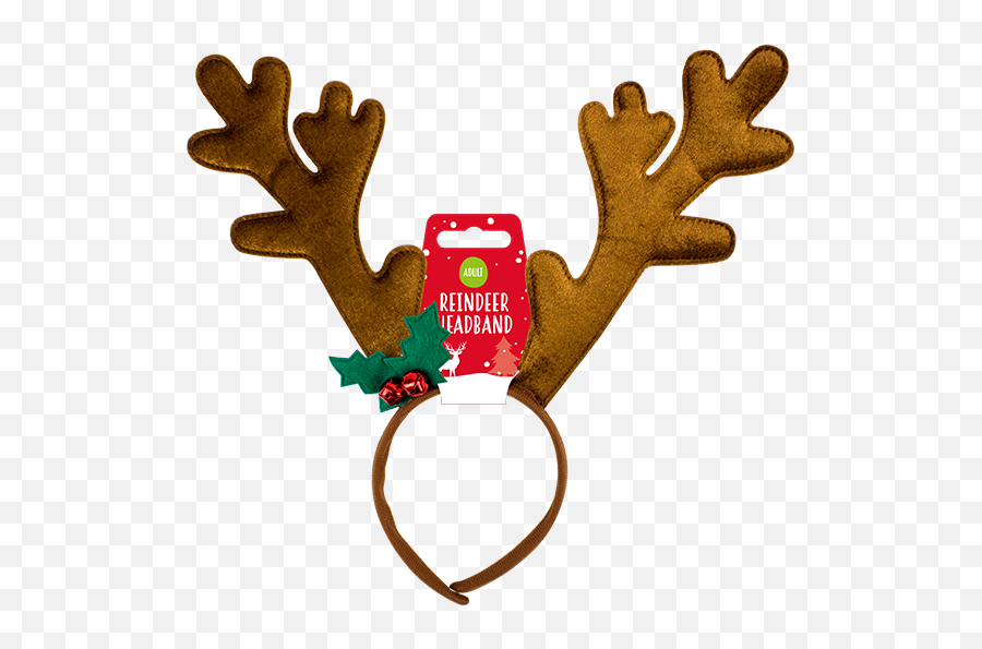Download Wholesale Christmas Gem Imports - Christmas Transparent Christmas Headband Png Emoji,Reindeer Antlers Png