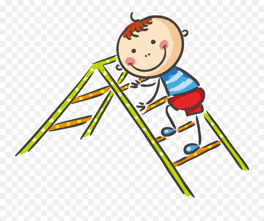 Playground Clipart Ladder - Climb The Ladder Clipart Png Climbs Clipart Emoji,Playground Clipart
