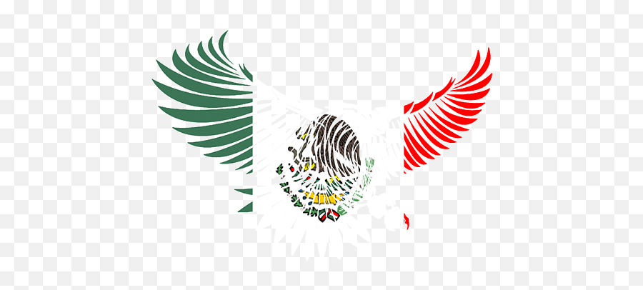 Flying Eagle Mexican Design Mexican - Mexican Flag With Eagle Design Emoji,Mexican Flag Png