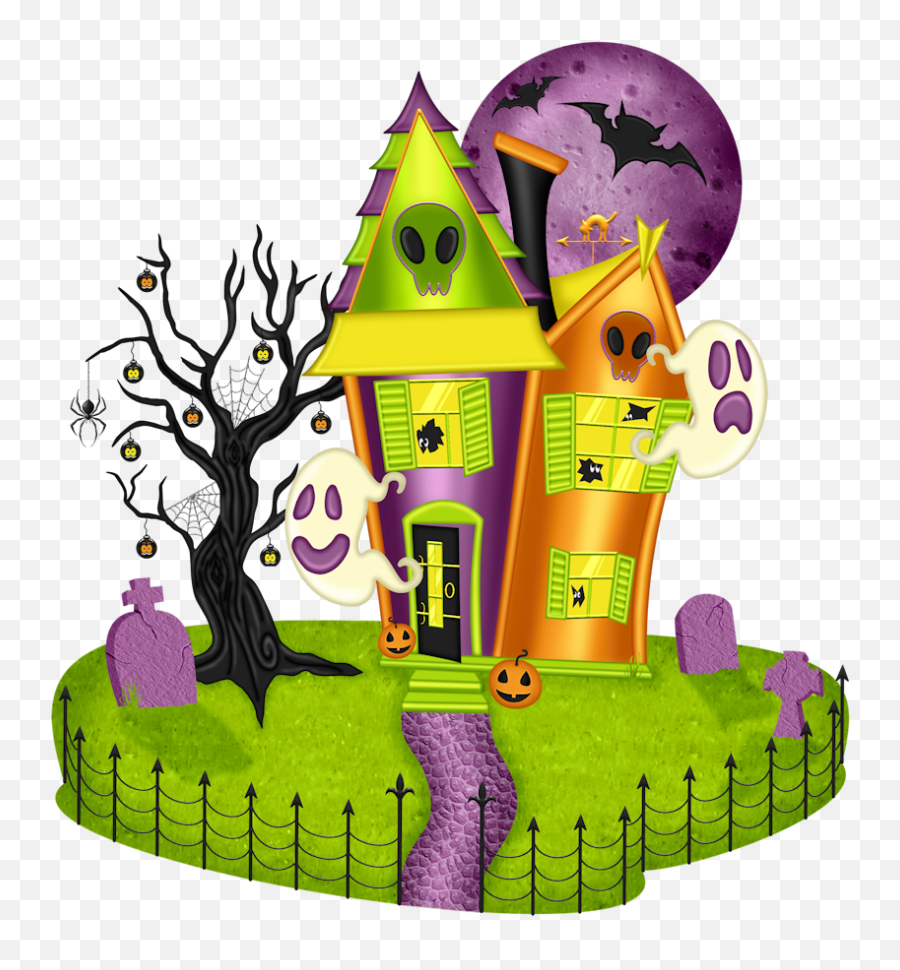 Frankenstein Clipart Halloween - Kids Halloween Clipart House Emoji,Frankenstein Clipart