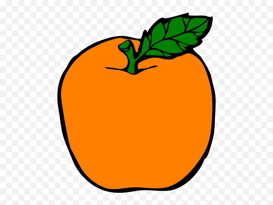 Download Hd Free Stock Orange Apple Frames Illustrations Hd - Orange Apple Clipart Emoji,Apple Clipart Black And White