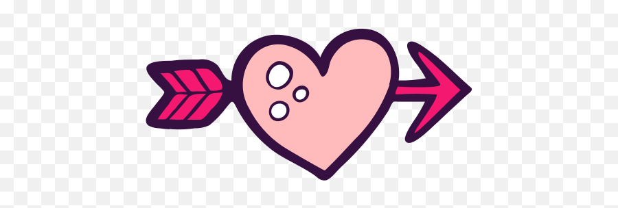 Arrow Cupid Heart Love Romance Valentine Free Icon Of Emoji,Cupid Arrow Png