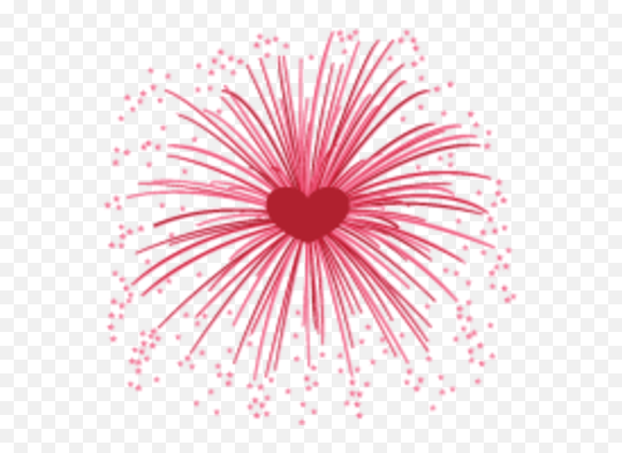 Download Fireworks Clipart Transparent - Heart Firework Transparent Background Emoji,Firework Png