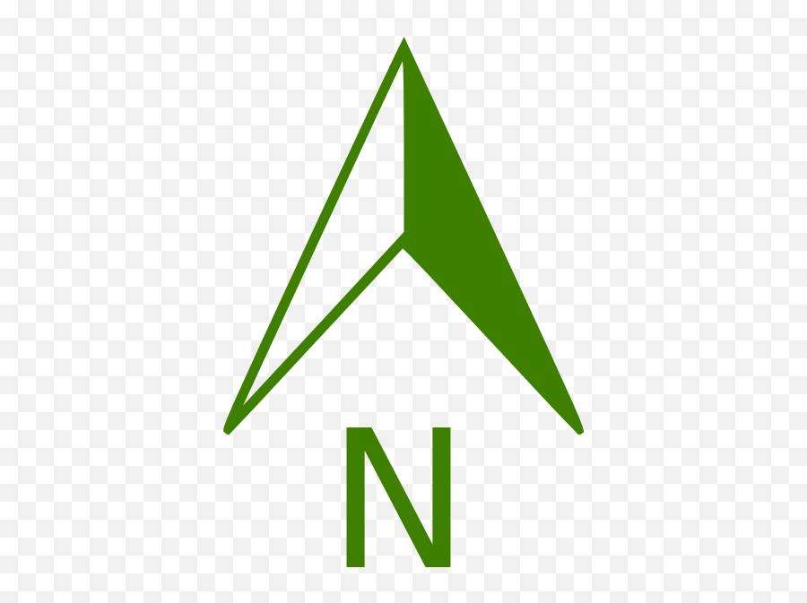 Transparent Background North Arrow Png - North Arrow Green Emoji,North Arrow Png