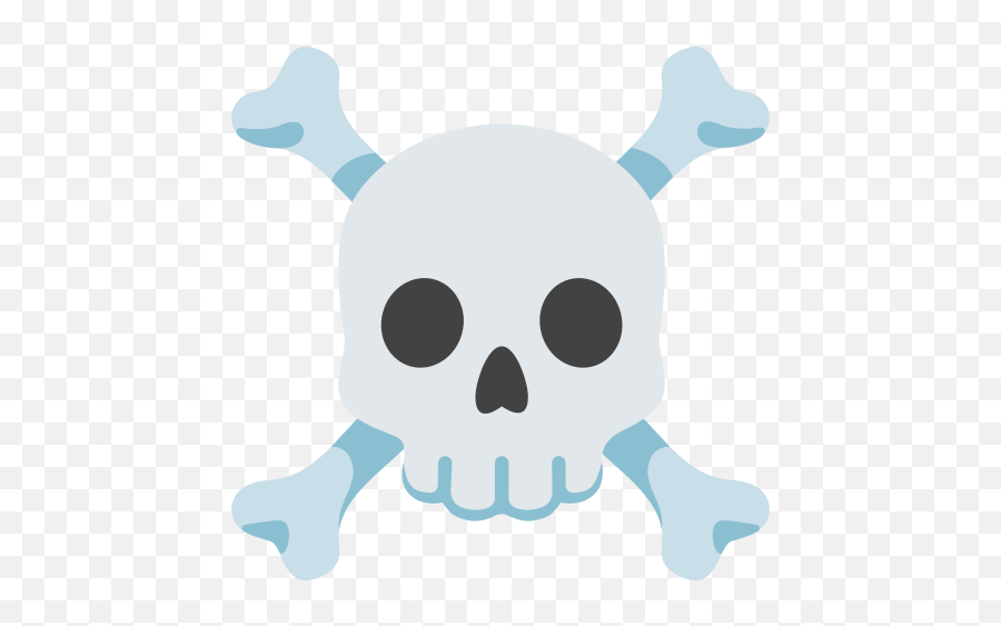 Skull And Crossbones Emoji - Tête De Mort Emoji,Skull Emoji Png