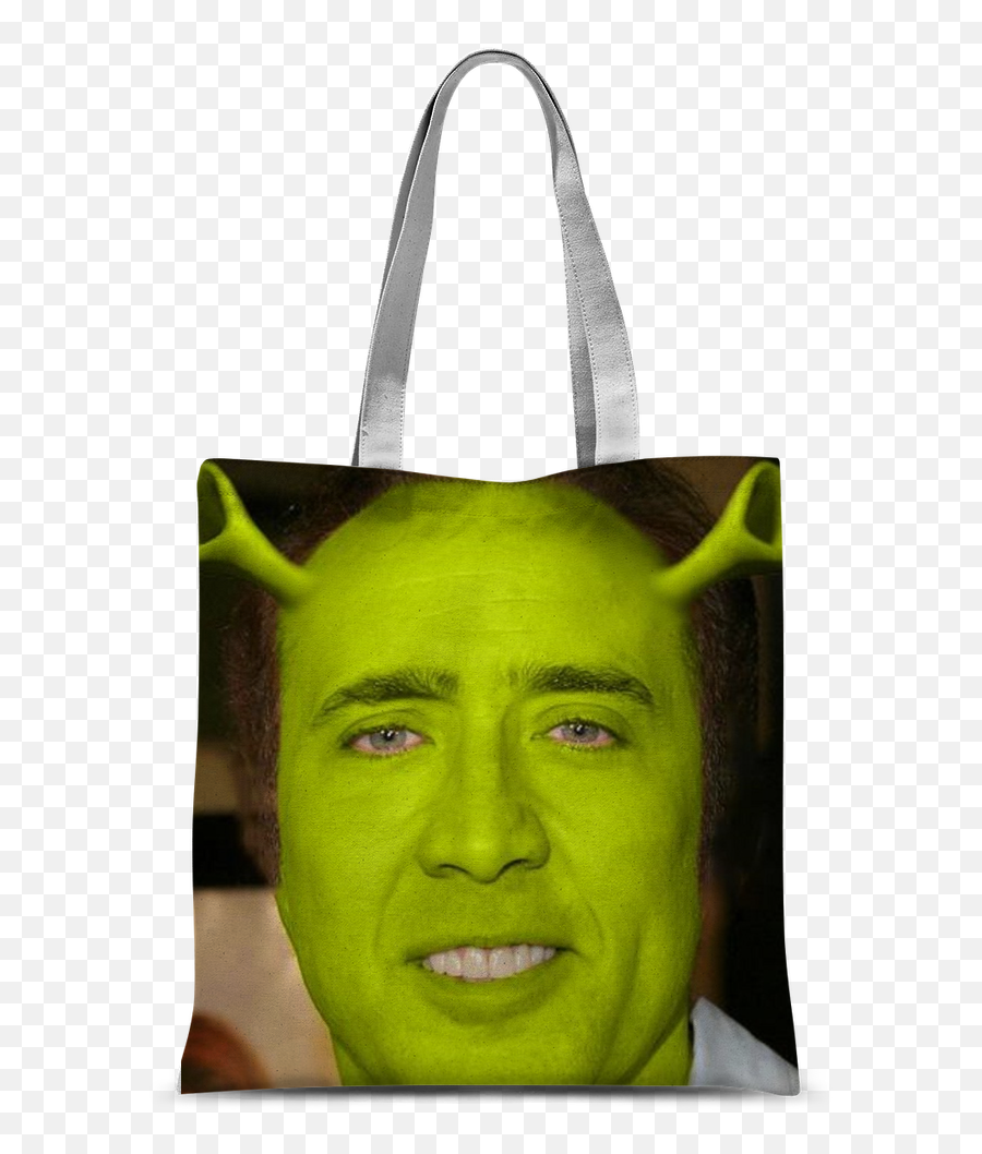 Nicolas Cage Face - Nicolas Cage As Shrek Classic Nicolas Cage Shrek Emoji,Shrek Face Png