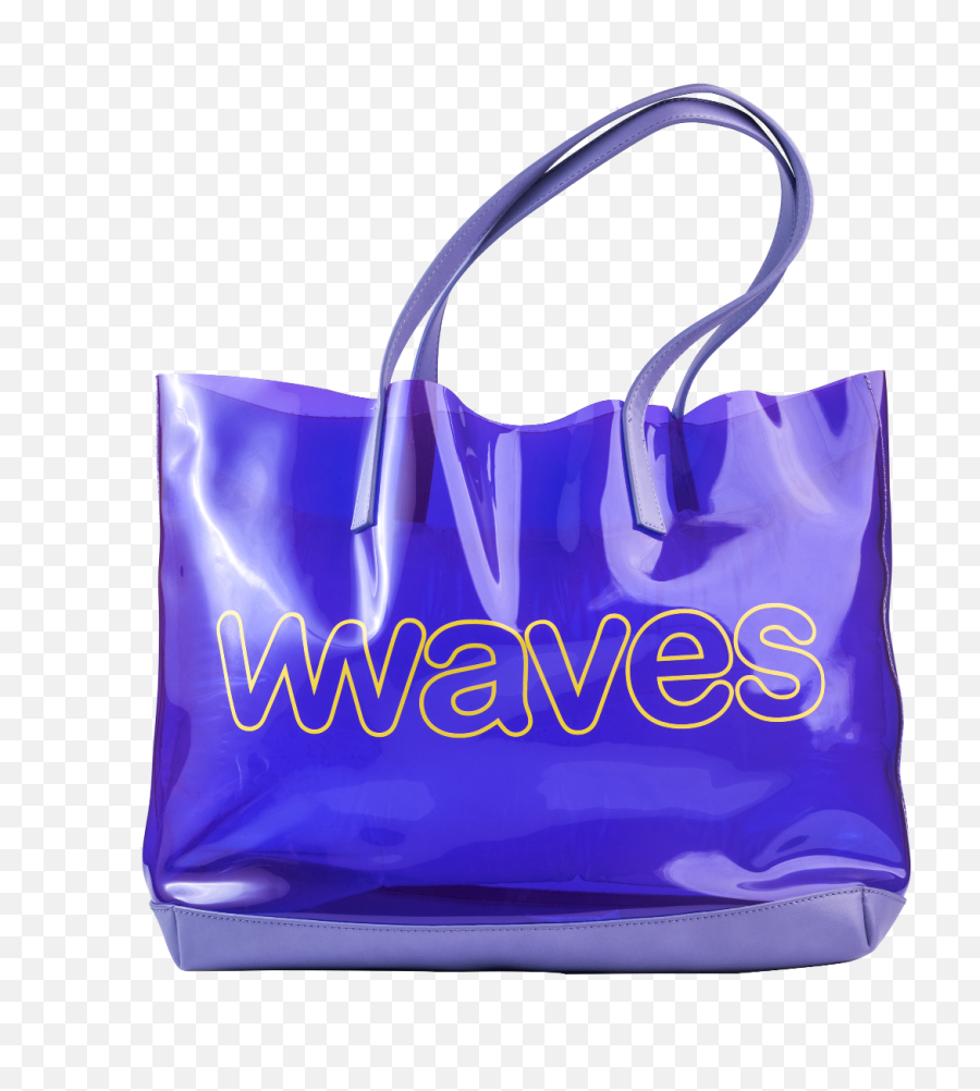 Waves Purple Swim Bag - Waves Transparent Bags Emoji,Waves Transparent