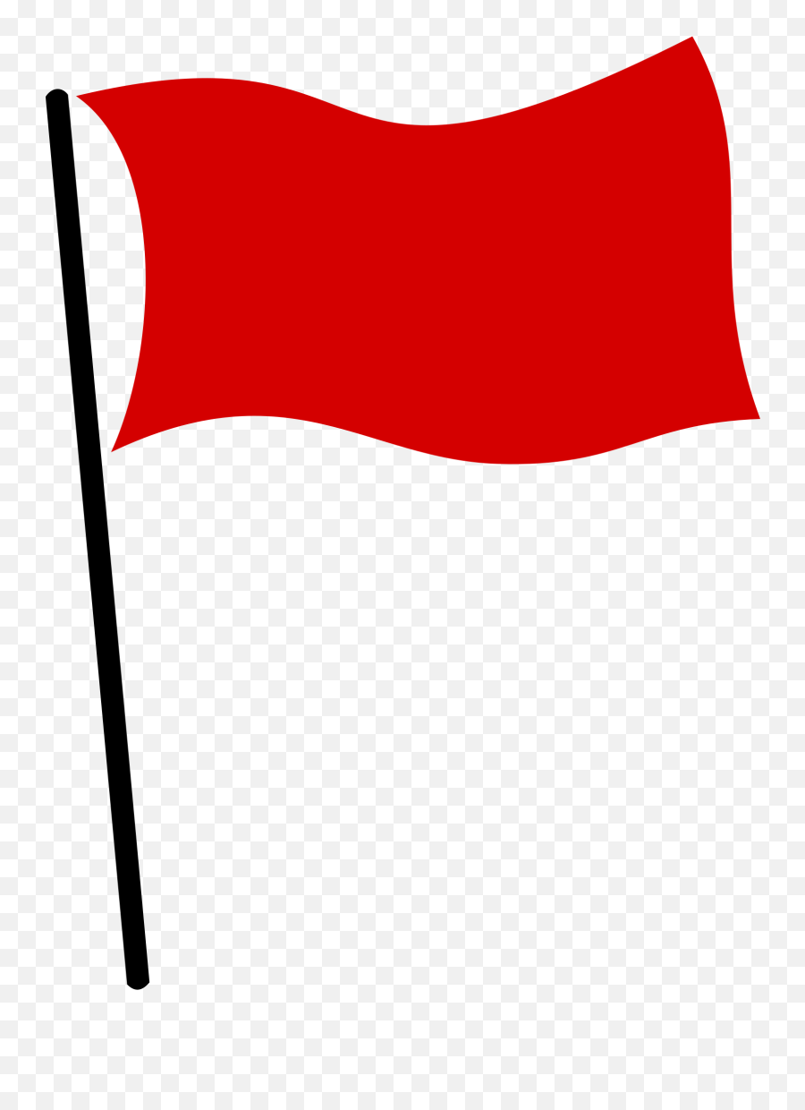 Red Flag Flag Rectangle Png Clipart - Transparent Background Red Flag Clip Art Emoji,Rectangle Png