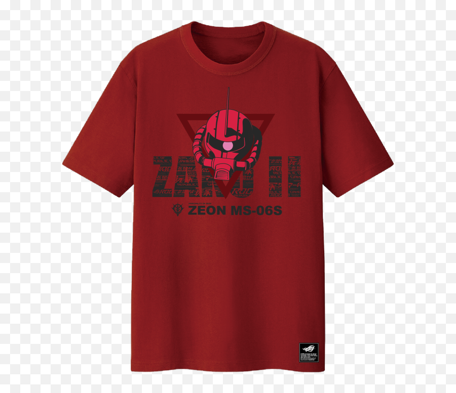 Rog T - Shirt Gundam Edition Apparel Gaming Apparel Bags Rog T Shirt Zaku Ii Edition Emoji,Zeon Logo