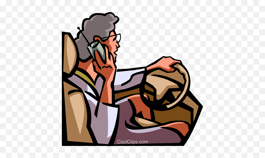 Driving While Talking - Using Cellphone While Driving Clipart Emoji,Talking Clipart