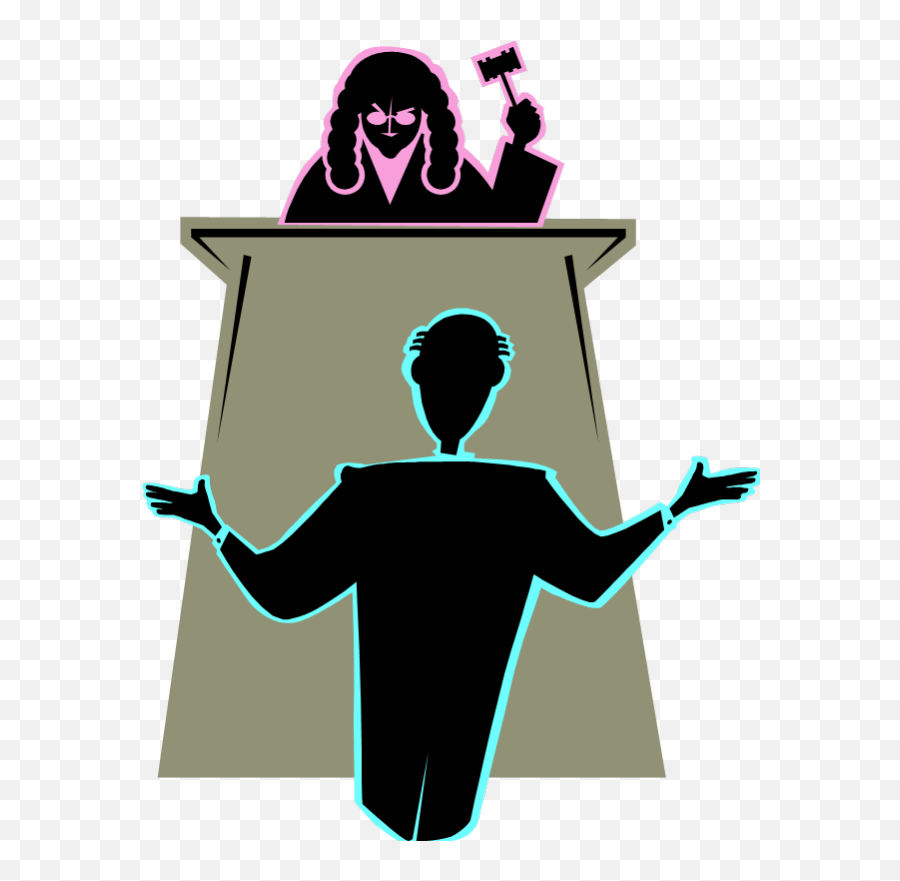 Lawyer Clipart Appellate Jurisdiction - Man In Front Of Emoji,Judge Png