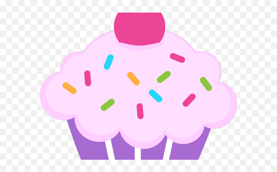 Jelly Bean Clipart Purple - Cute Cupcake Png Transparent Png Emoji,Cute Cupcake Clipart