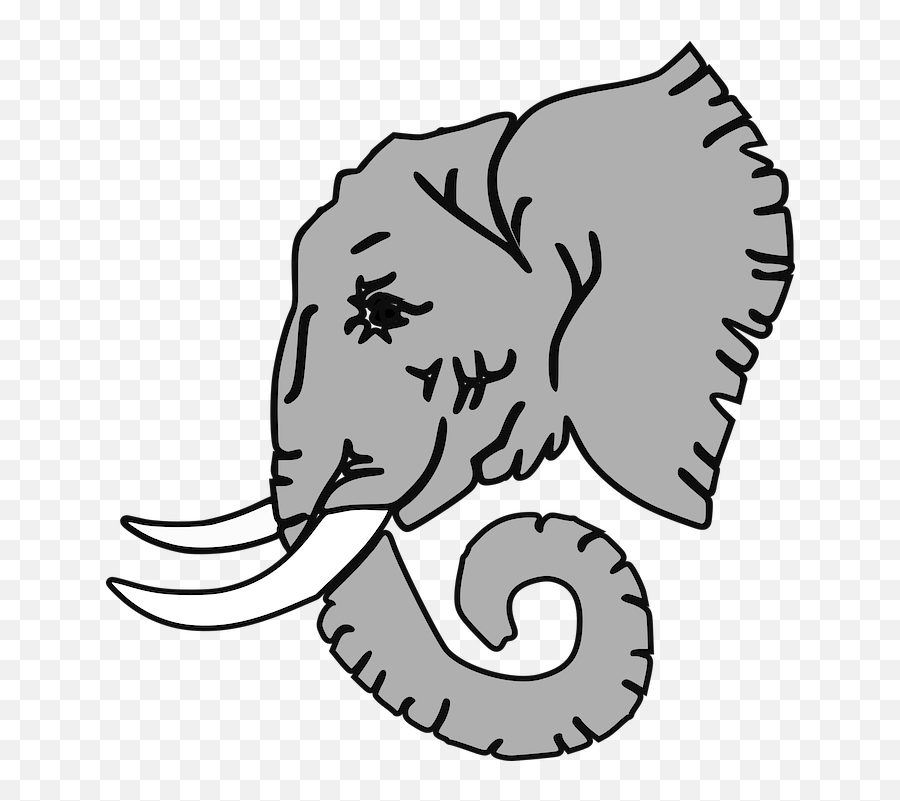 Elephant Head Tusk Emoji,Elephant Head Png