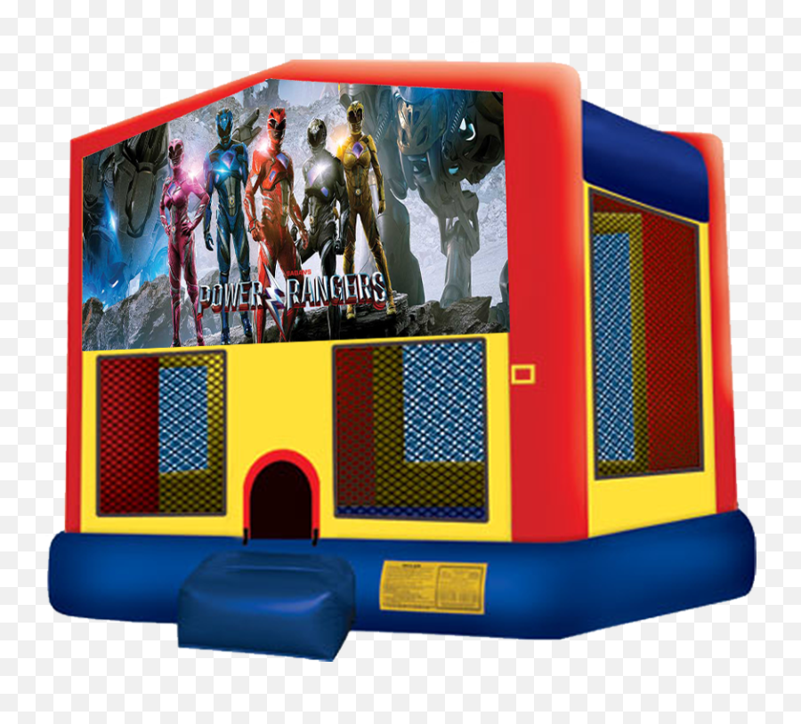 Download Hd Power Rangers Bounce House For Rent In Austin Emoji,Pj Mask Clipart