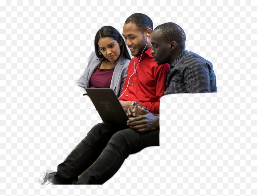 Three Friends Working On Couch U2013 Free Office Png Image On Png Se Emoji,Office People Png