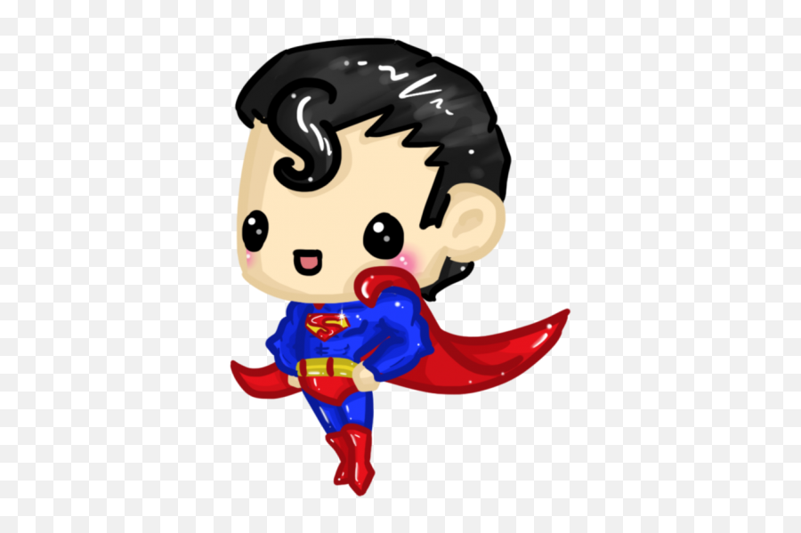 Chibi Superman Png Transparent Images - Super Man Chibi Png Emoji,Superman Png