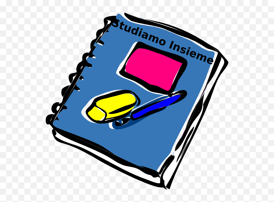 Clip Art Homework Free Content Openclipart Diary - School Notebook Clip Art Emoji,Homework Clipart