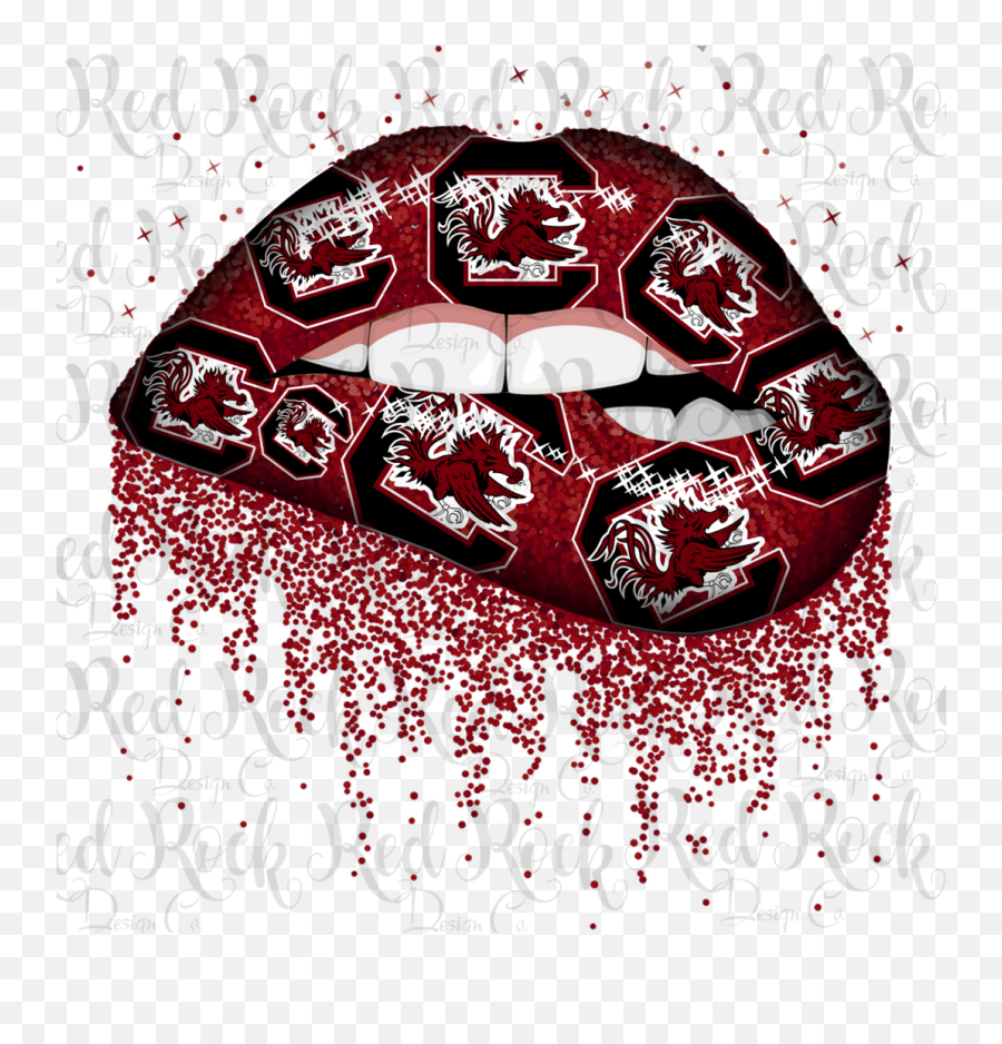 South Carolina Gamecocks - Gamecock Lips Emoji,South Carolina Gamecocks Logo