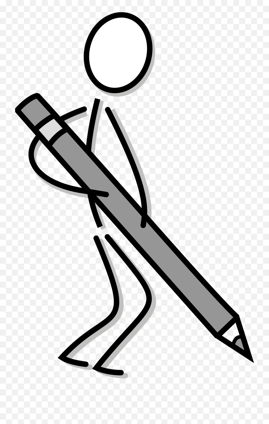 Download Hd Stick Figure Drawing Line Art Writing - Stick Writing Stick Figure Clipart Emoji,Drawing Clipart