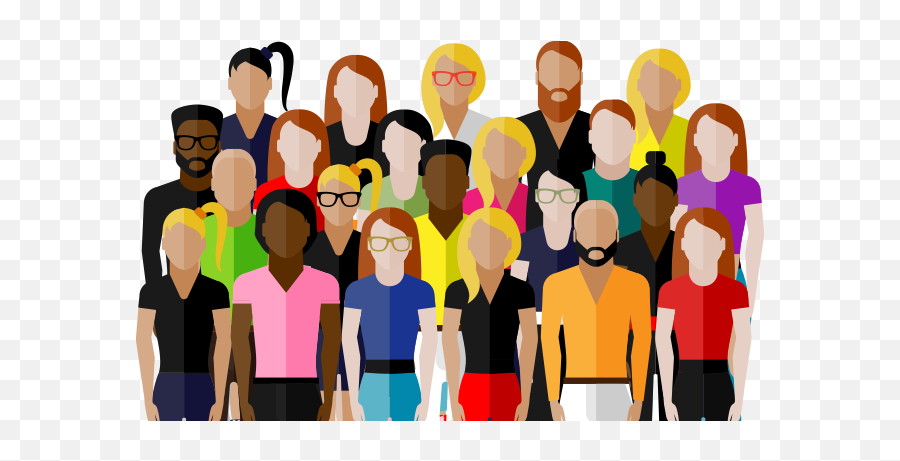 Cartoon Crowd Png 1 Png Image 1660481 - Png Images Pngio Crowd Illustration Png Emoji,Crowd Png