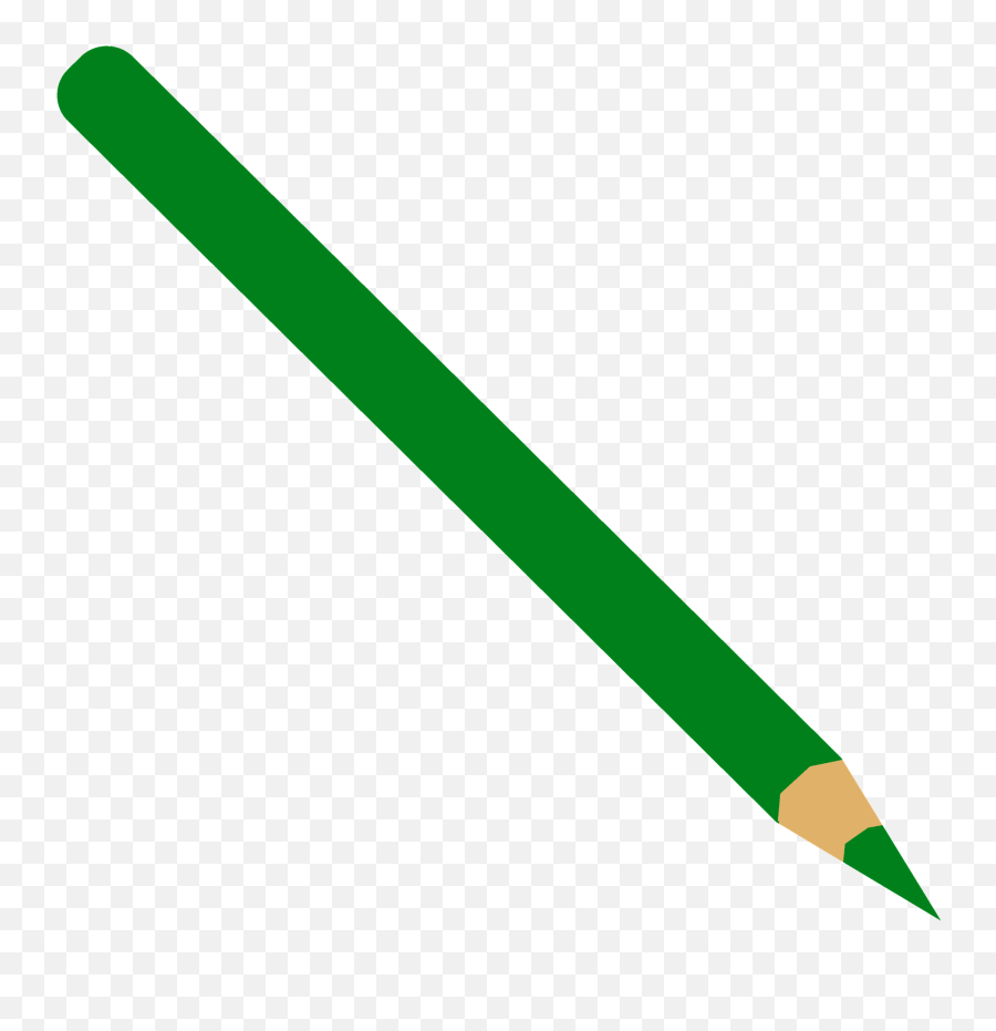 Green Pencil Clipart Free Download Transparent Png Creazilla - Transparent Green Color Pencil Emoji,Pencil Clipart