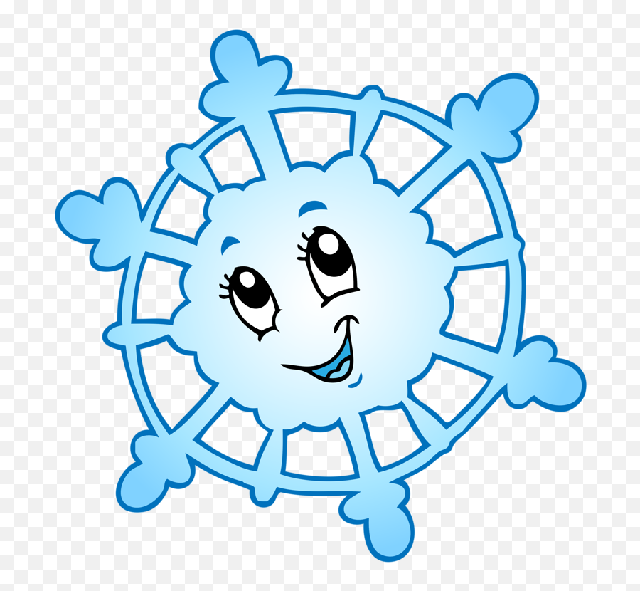 Cartoon Images Of Snowflakes Clipart Full Cartoon Snowflakes Emoji,Snowflakes Clipart