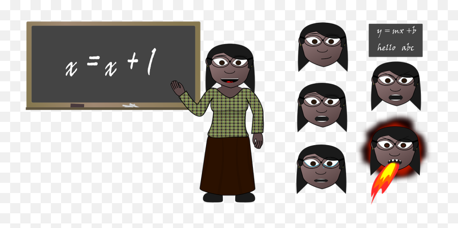 Download Free Photo Of Teachereducationcartoonschool - Cartoon Angry School Classroom Emoji,African American Woman Clipart