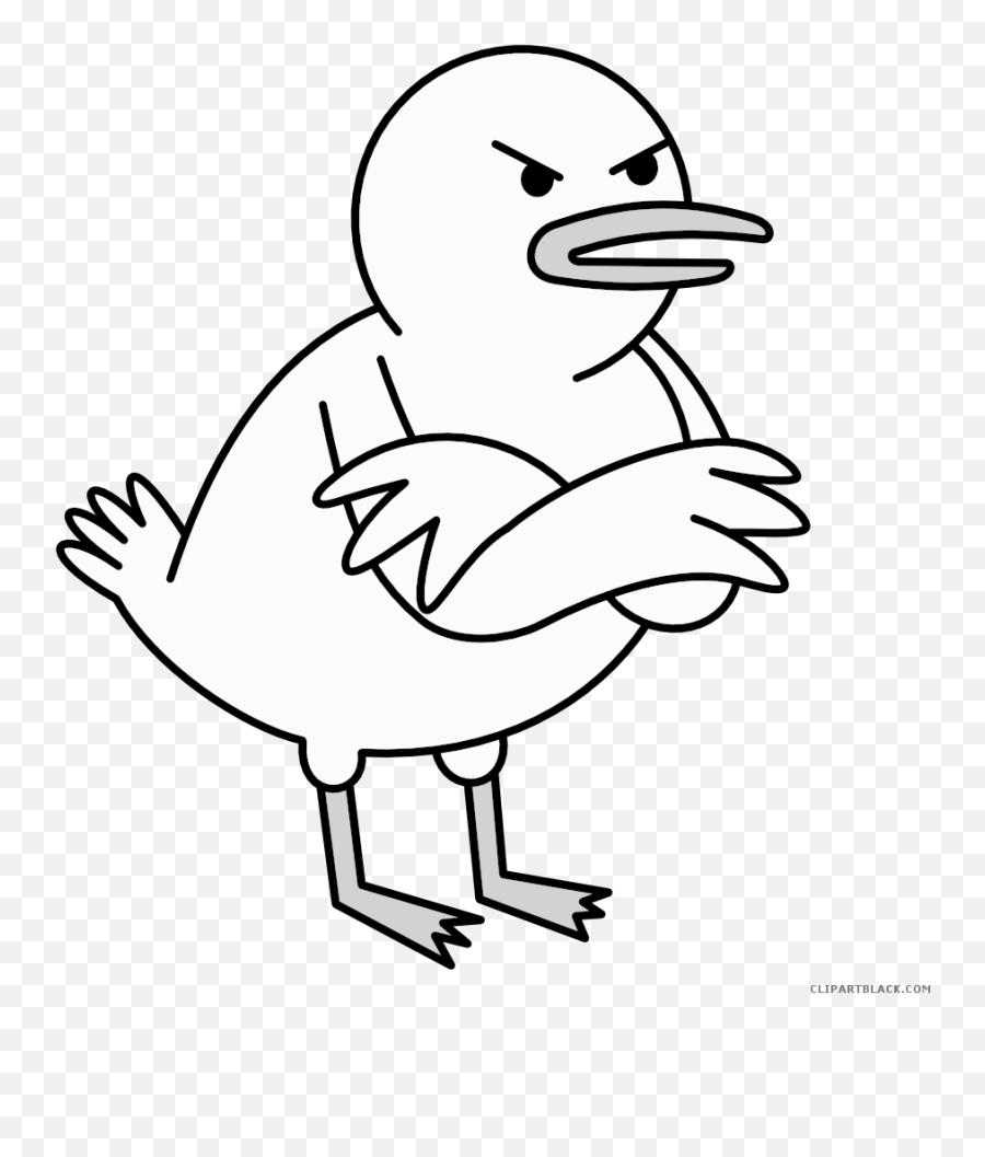 Baby Duck Animal Free Black White Clipart Images - Clip Art Emoji,Sword Clipart