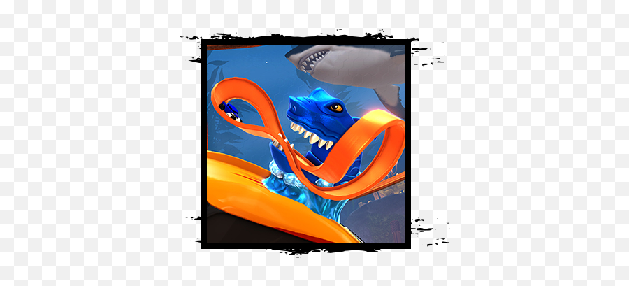 Shark Bite - Rocket League Hot Wheels Topper 387x328 Rocket League Hot Wheels Shark Emoji,Rocket League Png