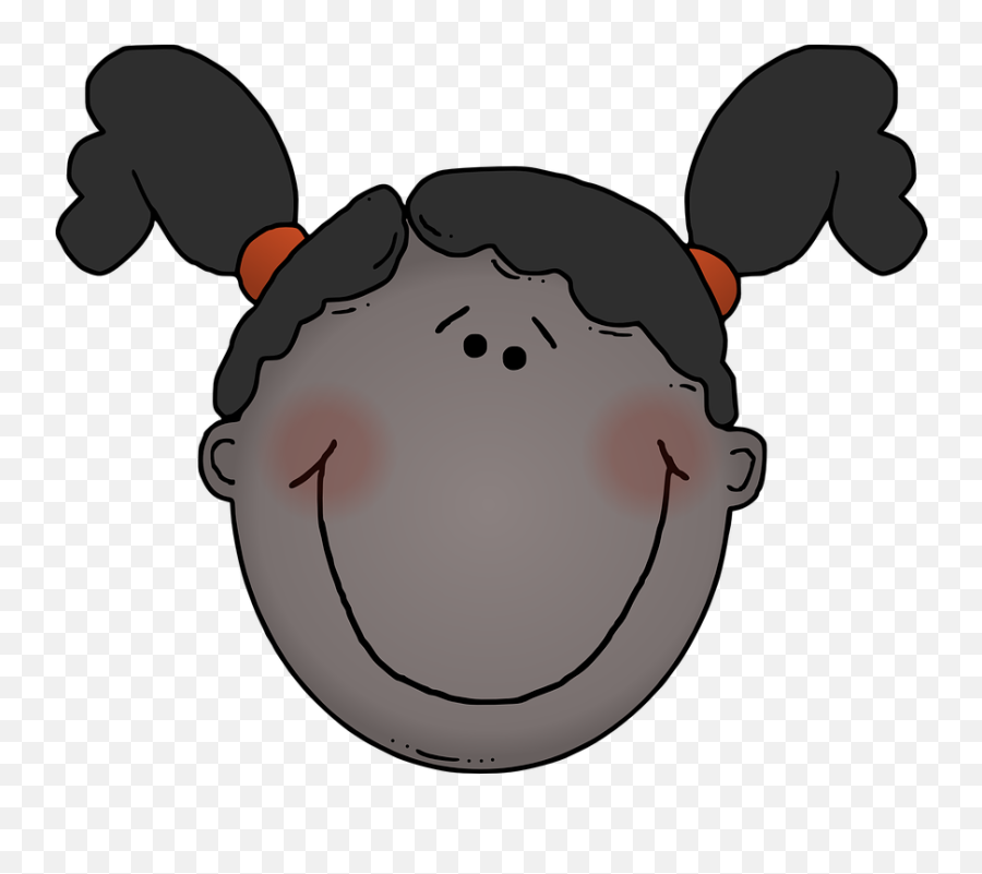 Girl Face Happy - Face Clipart Emoji,Faces Clipart