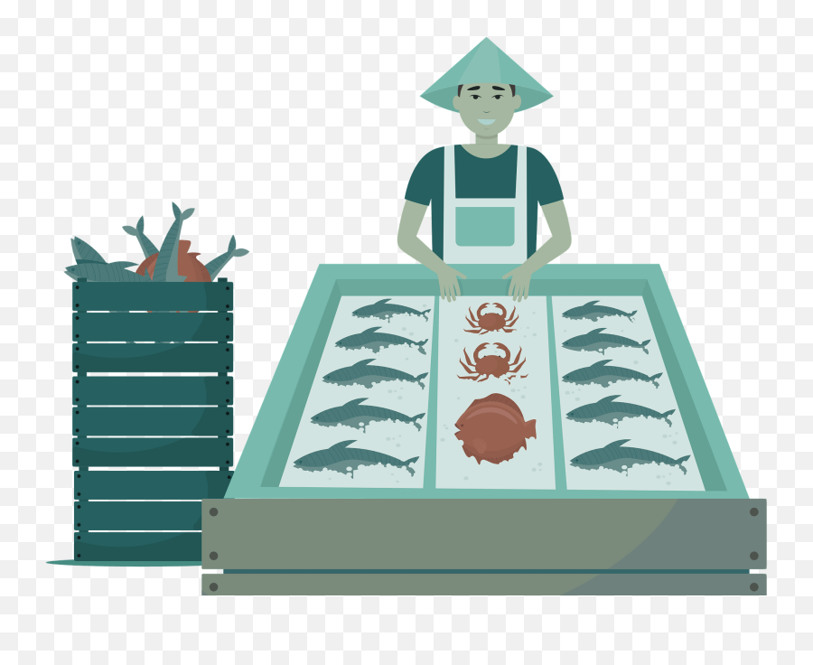 Seafood Market Clipart - Fish Products Emoji,Seafood Clipart
