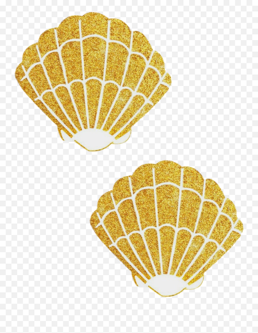 Gold Fairy Dust Glitter Mermaid Shell Pasties - Shiv Shrusti Emoji,Fairy Dust Png