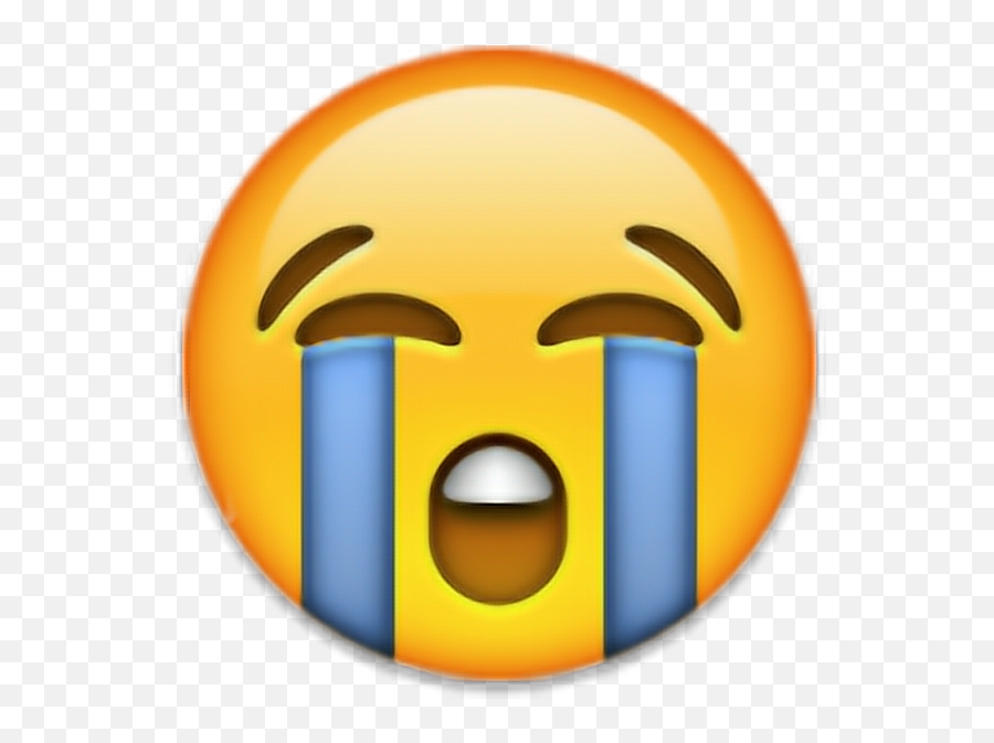 Download Png Transparent Cry Emojis Emoticono Emoticonos,Sad Face Emoji Transparent