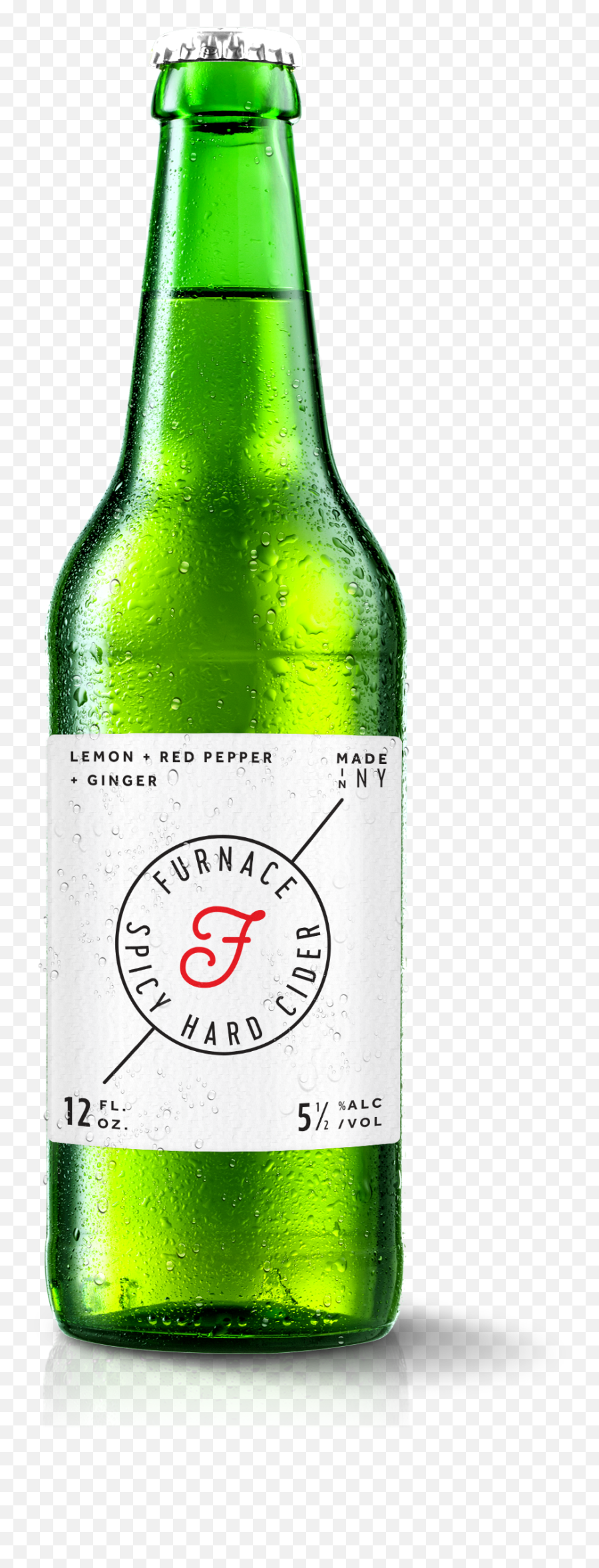 Download A Large Image Of Furnace Cider Bottle And - Bottle Solution Emoji,Beer Bottle Clipart