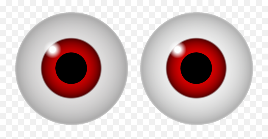 Red Eye Googly Eyes Color Clip Art - Transparent Background Red Eyes Clipart Emoji,Googly Eyes Png
