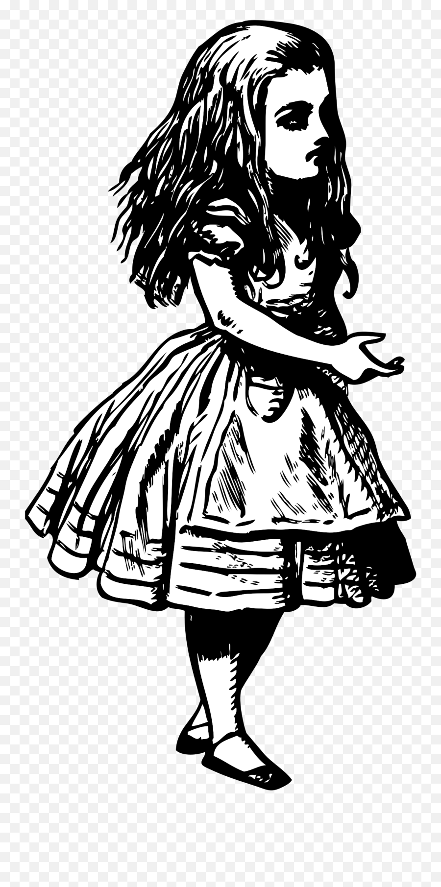 Alice In Wonderland Vintage Clipart - Classic Alice In Wonderland Png Emoji,Alice In Wonderland Clipart