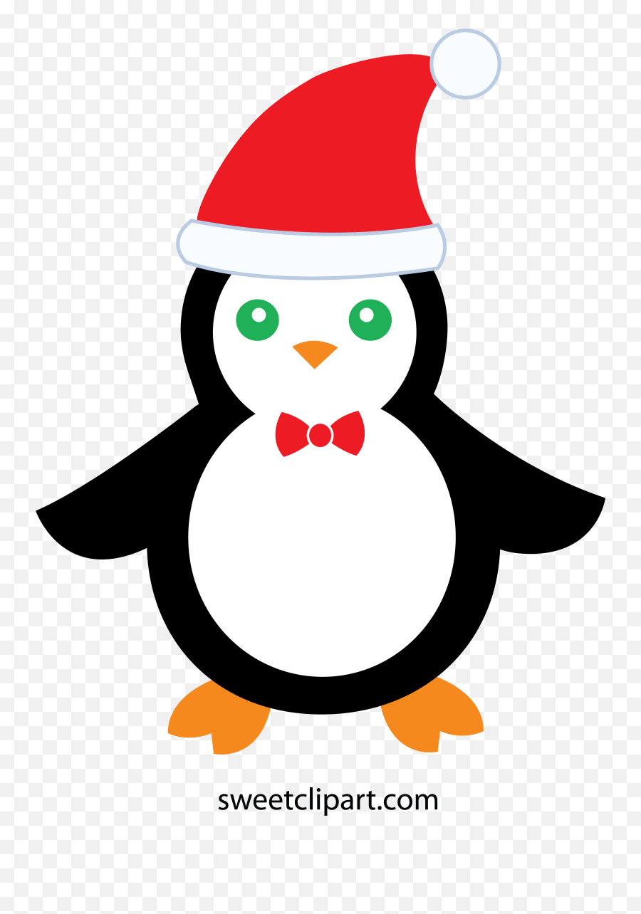 Clipart Reindeer Santa Hat Clipart Reindeer Santa Hat - Penguin In Santa Hat Clipart Emoji,Santa Hat Transparent