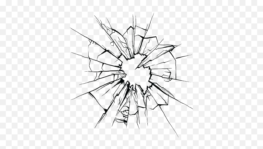 Broken Glass Transparent Image Png Play - Glass Vector Image Bullet Hole Emoji,Broken Glass Png