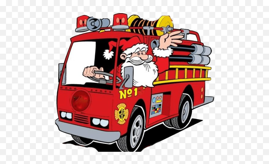 Fire Truck Png Transparent Images Png All - Firetruck Santa Emoji,Firetruck Clipart