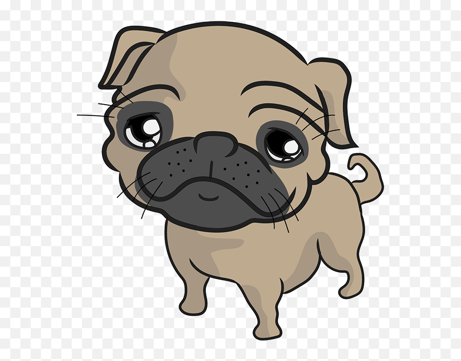 Pet Clipart Pug Pet Pug Transparent - Pug Cartoon Png Emoji,Pug Clipart