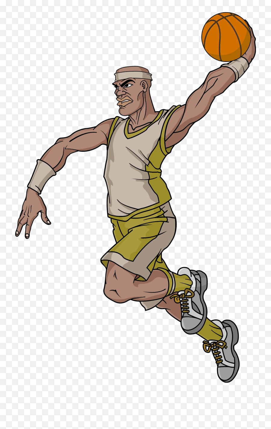 Cartoon Character Basketball Player - Male Basketball Player Cartoon With Muscles Emoji,Basketball Player Clipart
