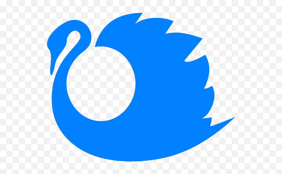 Swan Clip Art At Clker - Swan Clipart Blue Emoji,Swan Clipart