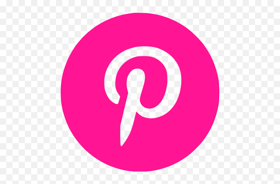 Deep Pink Pinterest 4 Icon - Free Deep Pink Social Icons Transparent Pinterest Icon Pink Emoji,Pinterest Logo